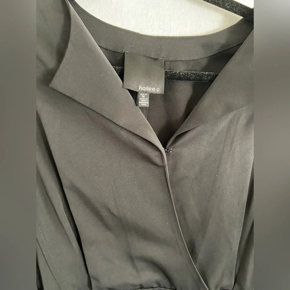 Anthropologie Hailee C Pilcher Black Classic Tuxedo Dress Size M - Picture 5 of 13